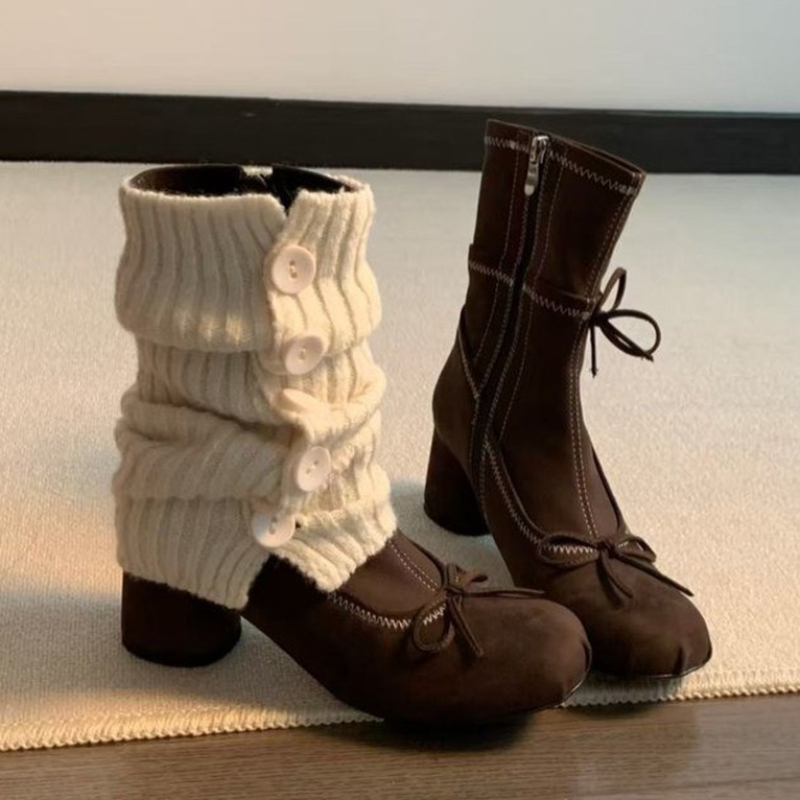 Winter Clothing Ladies - القوس عالية الكعب النساء أحذية جديدة