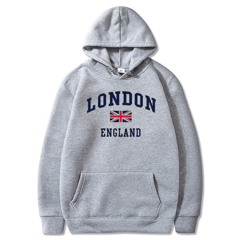 Winter Clothing London - هودي لندن إنجلترا للرجال، سترات بقلنسوة