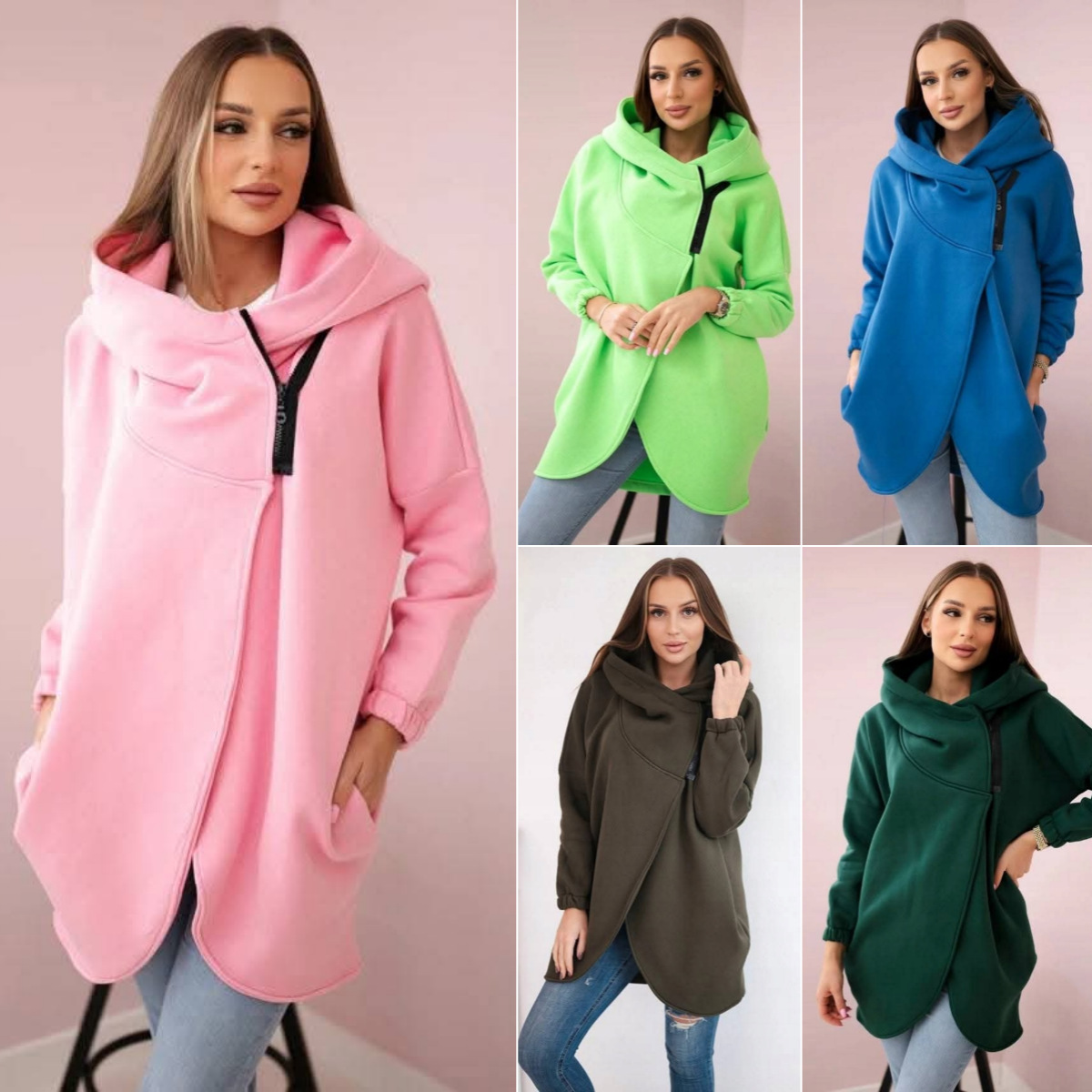 Winter Clothing Colors 2026 - سترات رياضية بقلنسوة من SKMY بثمانية
