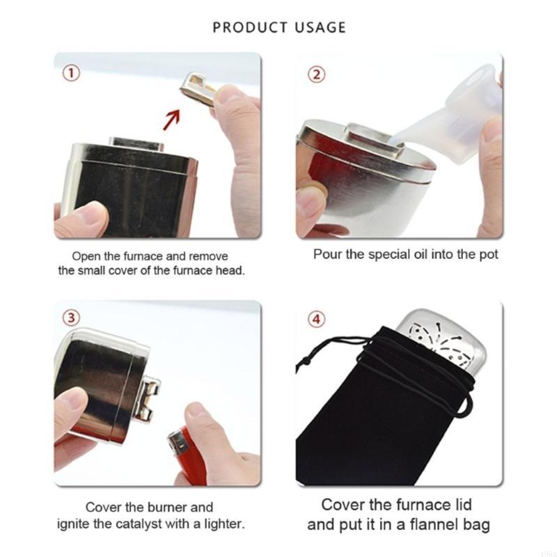 Hand Warmer Reusable - 2 قطعة سبائك الزنك جيب جهاز