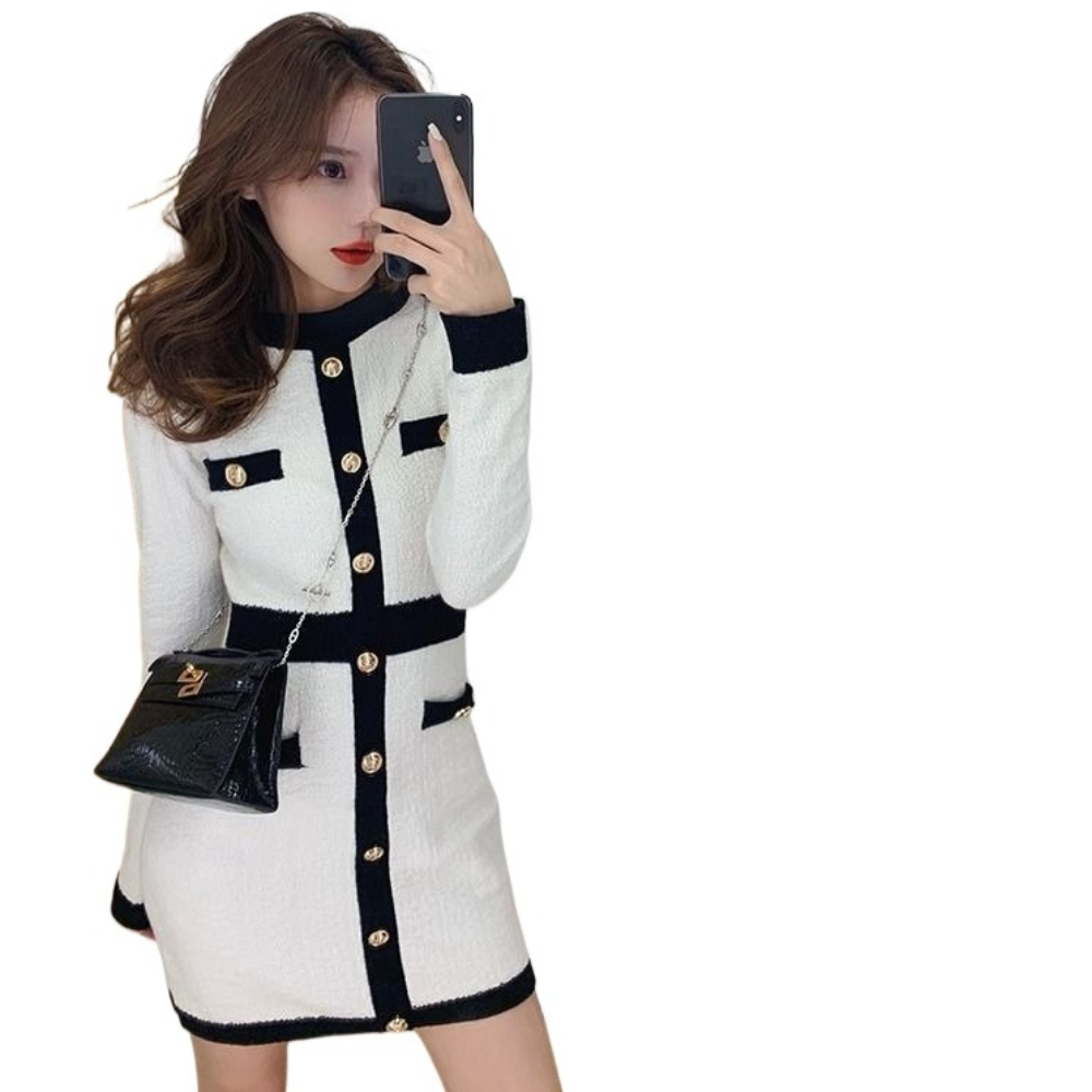 فستان خريفي وشتوي بتصميم أنيق  - مراجعة Winter Clothing In French وسعره
