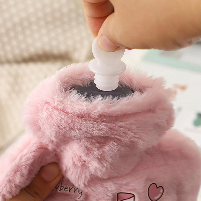 كرتون قطيفة دب أرنب زجاجة ماء  - مراجعة Hand Warmer Reusable وسعره