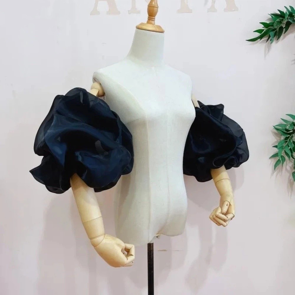 أكمام زفاف أنيقة منفوخة من الأ - مراجعة Winter Clothing Ladies وسعره