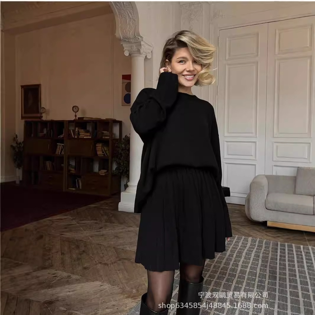 الخريف بلون سترة ذات عنق دائرى - مراجعة Winter Clothing Ladies وسعره