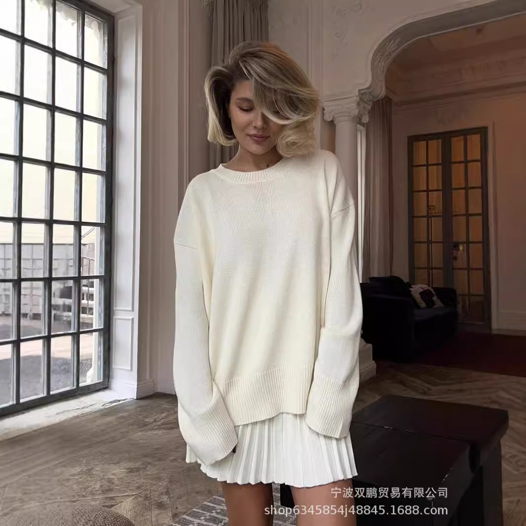 الخريف بلون سترة ذات عنق دائرى - مراجعة Winter Clothing Ladies وسعره