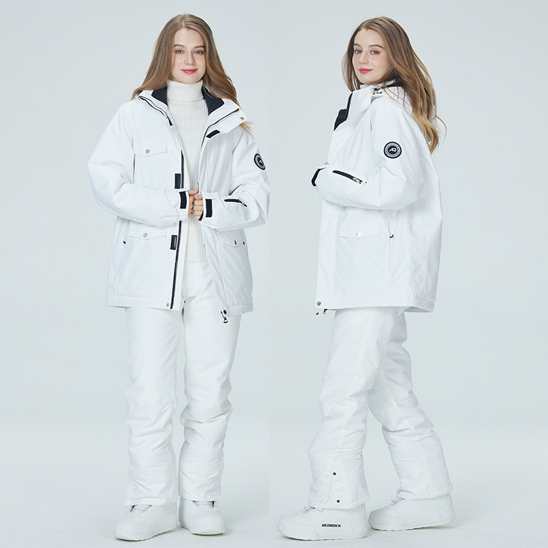 بدلة تزلج بيضاء نقية 10 قيراط  - مراجعة Ski Pants Waterproof وسعره
