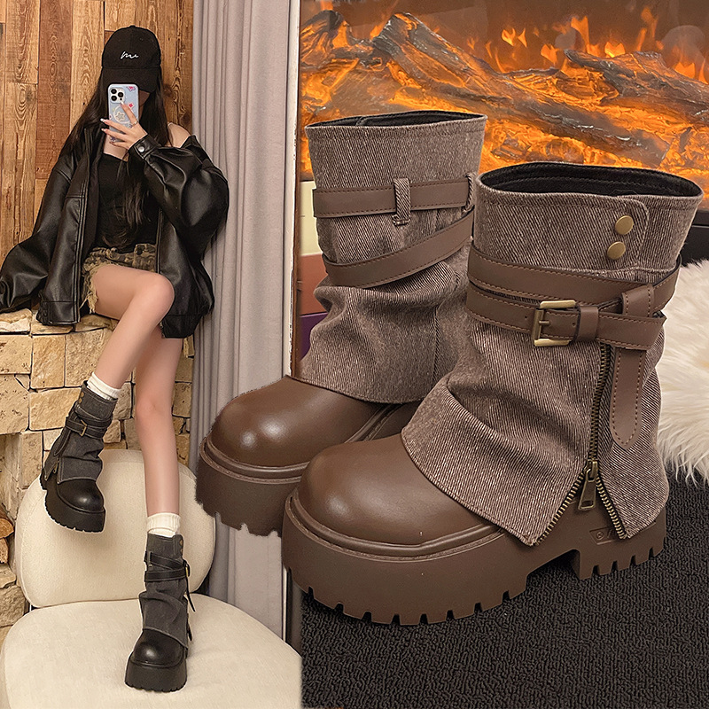 أحذية الكاحل النسائية، أحذية ك - مراجعة Winter Clothing Ladies وسعره