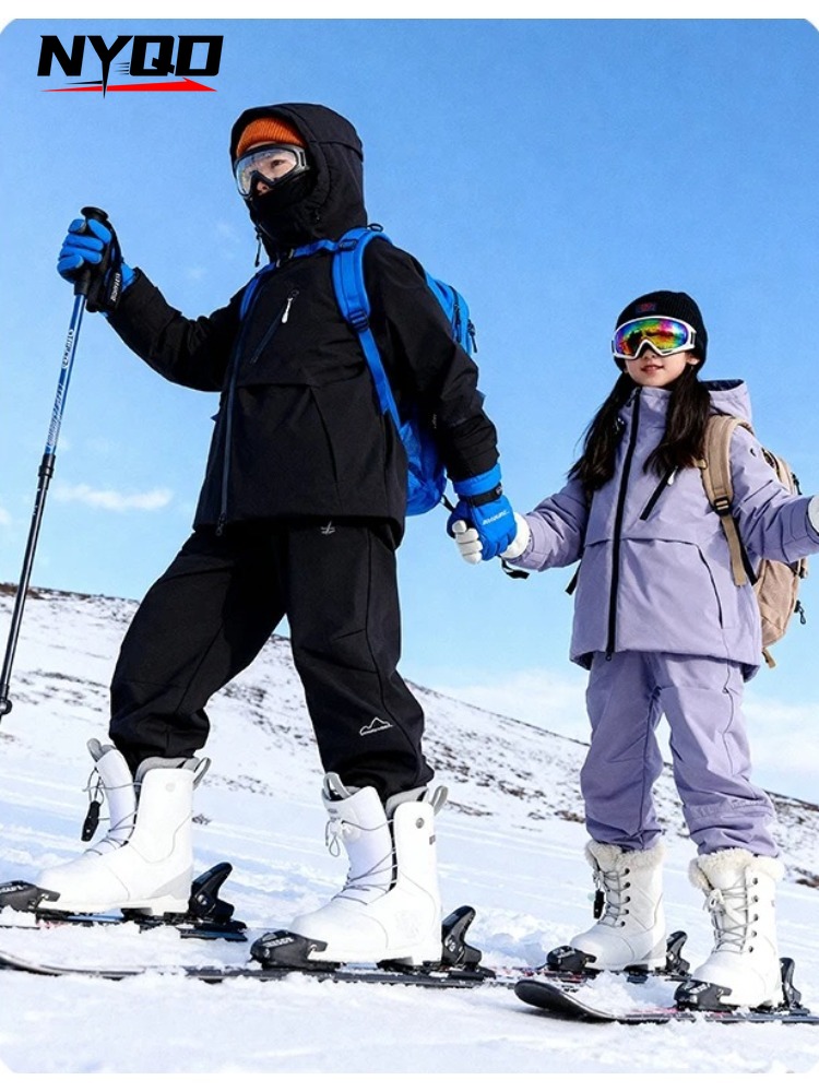 ملابس تزلج للأطفال (جاكيت وبنط - مراجعة Ski Pants Waterproof وسعره